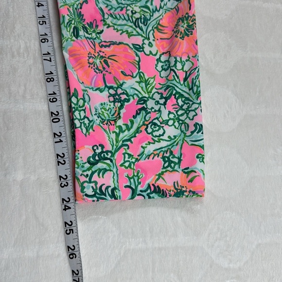 Lilly Pulitzer Womens Pink Green Floral Crop Pants Size 4 NWT Resort Preppy - Picture 9 of 12